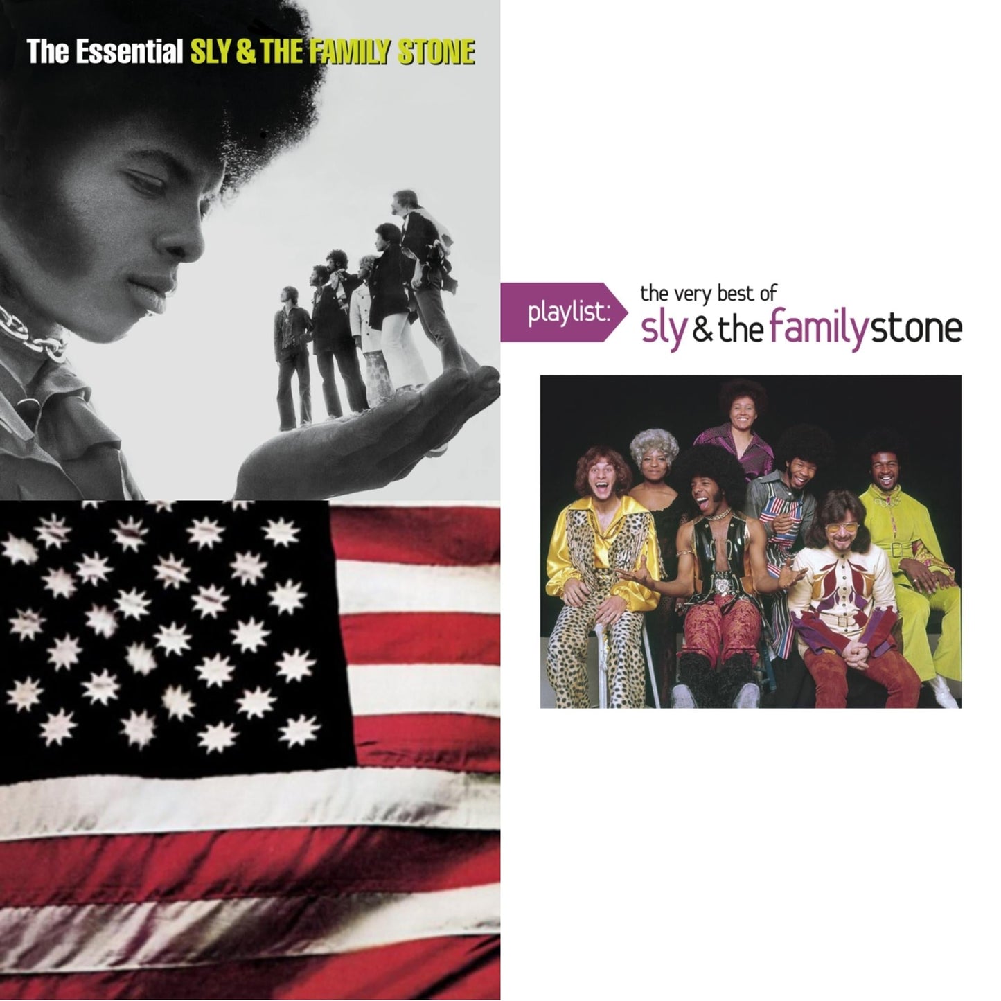 Sly & The Family Stone - Essential Sly & Family Stone & There's A Riot Goin On & Playlist: Very Best Of Sly & Family Stone - CD Bundle