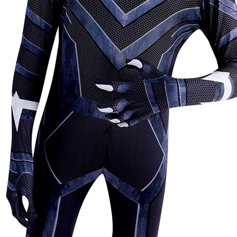Black Panther Attacked Mask Adult Kids Jumpsuits