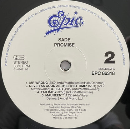 Sade – Promise (LP Vinyl) Vinyl Record