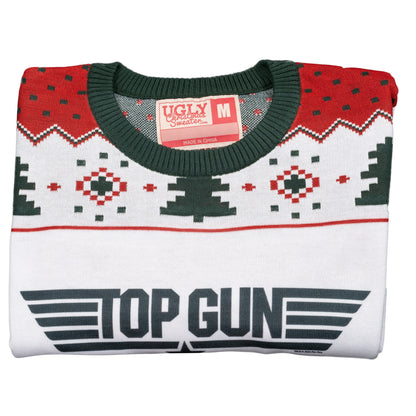 Top Gun Green Logo Christmas Sweater