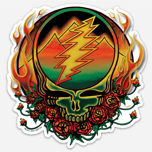 Grateful Dead Scarlet Fire Steal Your Face Sticker