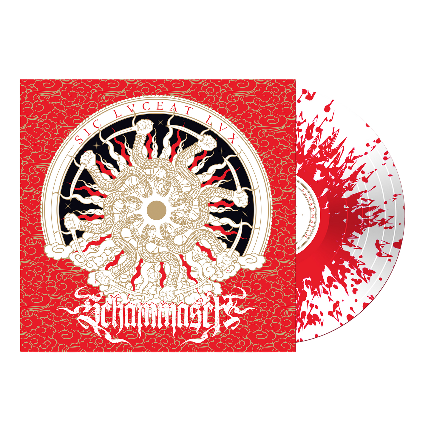 Schammasch - Sic Lvceat Lvx on White w/ Red Splatter Vinyl Record