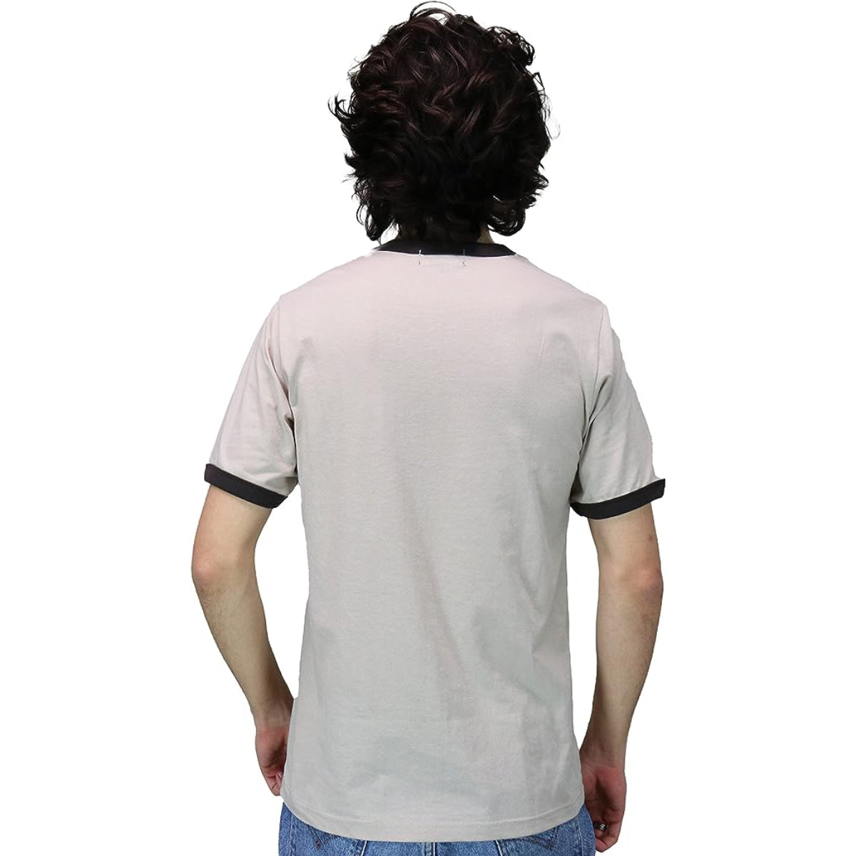 Scott Pilgrim Sharpie Ringer Shirt Heather Brown Pilgrim Rock Band Adult T-Shirt