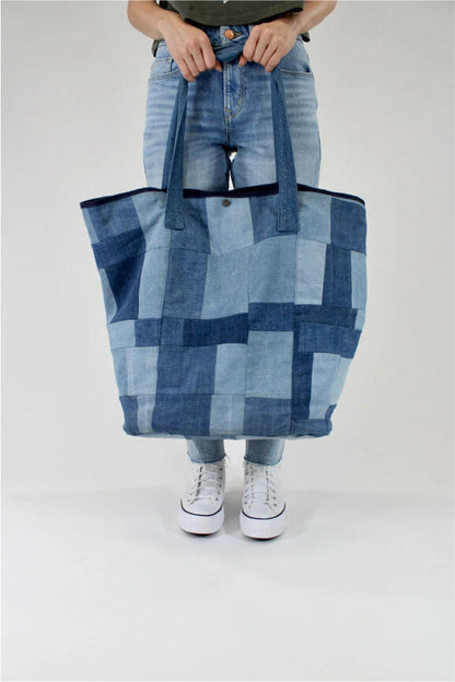 Porter Blue X People of Leisure - Scrapwork Tote Bag