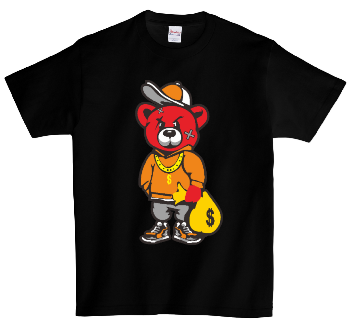 Teddy Hustle up DTG T Shirt | Full color Edition Red