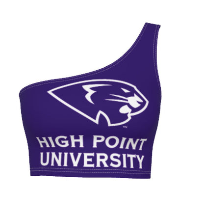 High Point University Purple Womens One Shoulder Tank Top Officially Licensed