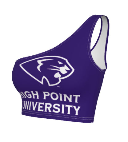 High Point University Purple Womens One Shoulder Tank Top Officially Licensed
