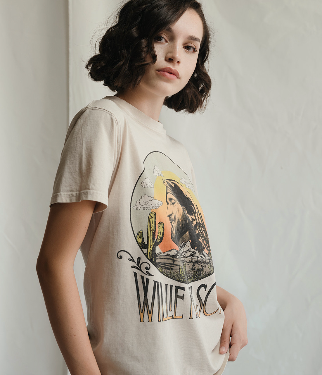 Willie Nelson Riders in the Sky Womens Tee Shirt