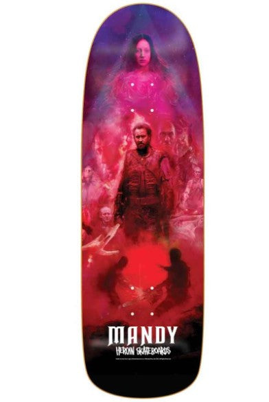 HEROIN x MANDY "POSTER" SHAPED 9.6" SKATEBOARD DECK