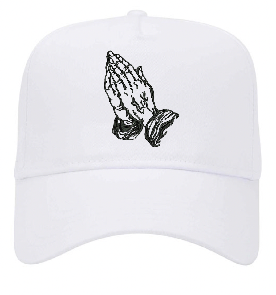 5 Panel Mid Profile Baseball Cap Hands Pray