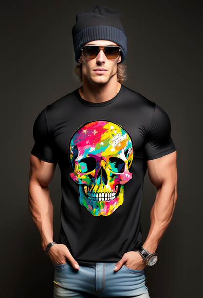 Skull Colorful Exclusive Design T-Shirts | Grooveman Music