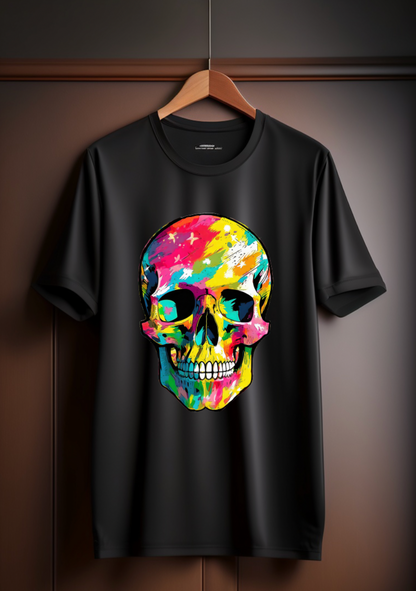 Skull Colorful Exclusive Design T-Shirts | Grooveman Music