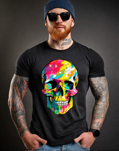 Skull Colorful Exclusive Design T-Shirts | Grooveman Music