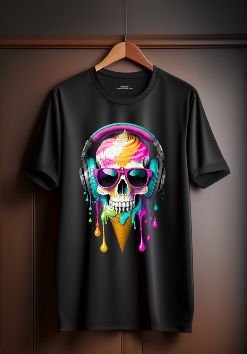 Ice Cream Skull Melting Exclusive T-Shirts | Grooveman Music