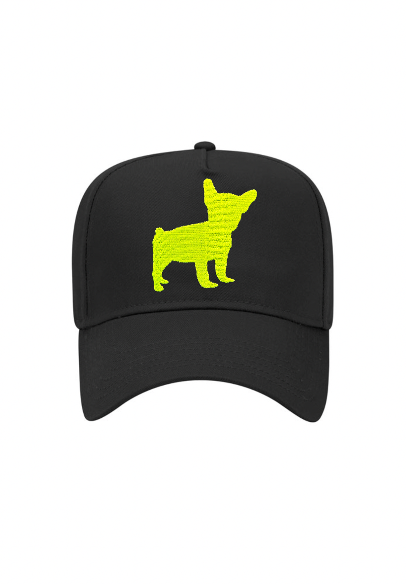 5 Panel Mid Profile Baseball Cap Frenchie Shadow