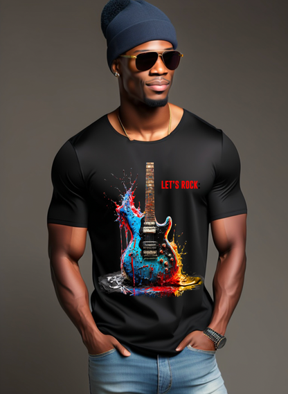 Guitar Let's Rock Exclusive T-Shirts | Grooveman Music