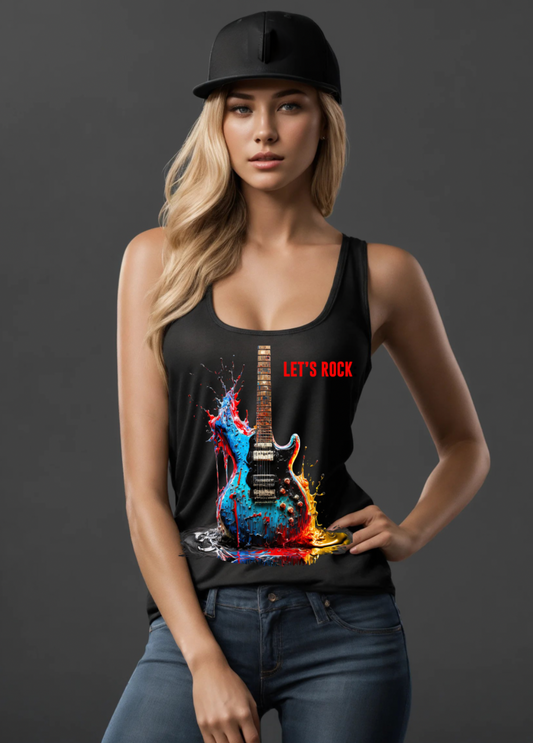 Guitar Let's Rock Tank Top | Grooveman Music