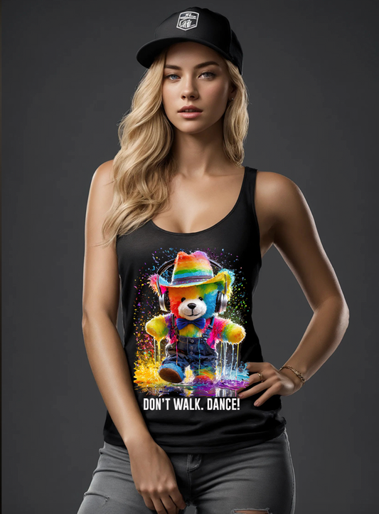 Teddy Don't Walk. Dance Tank Top | Grooveman Music