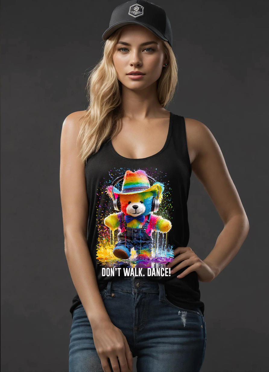 Teddy Don't Walk. Dance Tank Top | Grooveman Music