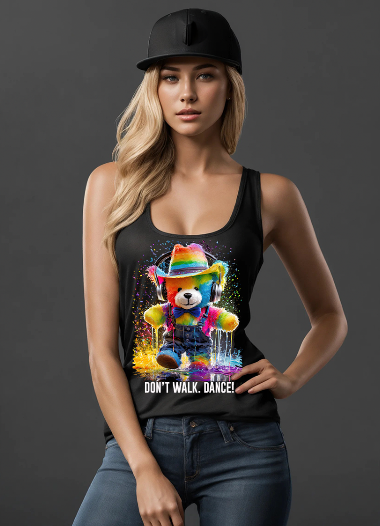 Teddy Don't Walk. Dance Tank Top | Grooveman Music