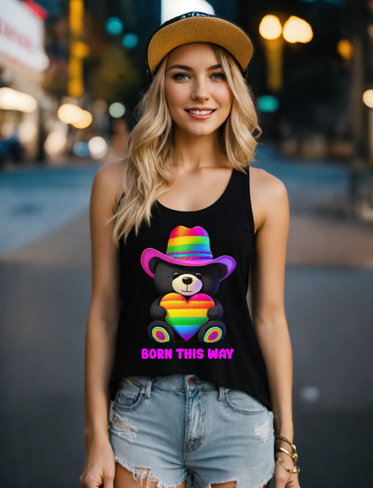 Teddy Born this Way Rainbow Tank Top | Grooveman Music