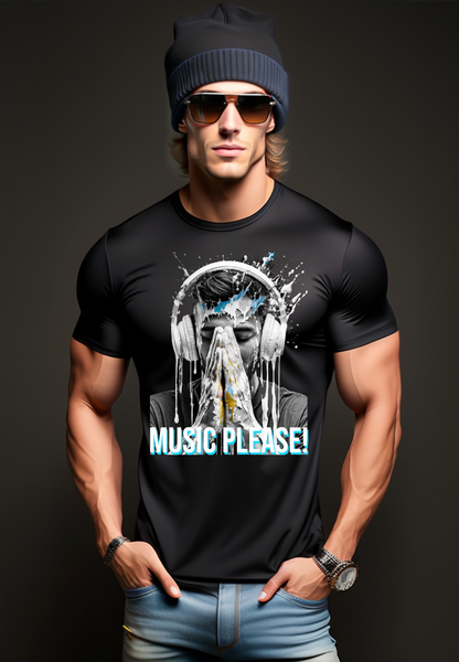 Praying Hands Music Please Art design Exclusive T-Shirts | Grooveman Music