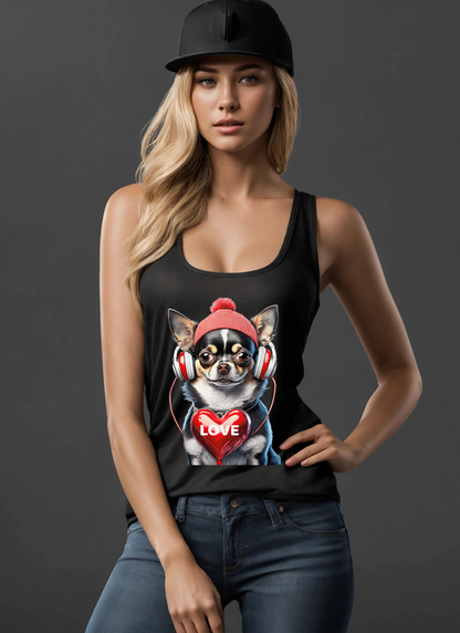 Chihuahua Love Art Exclusive Tank Top | Grooveman Music