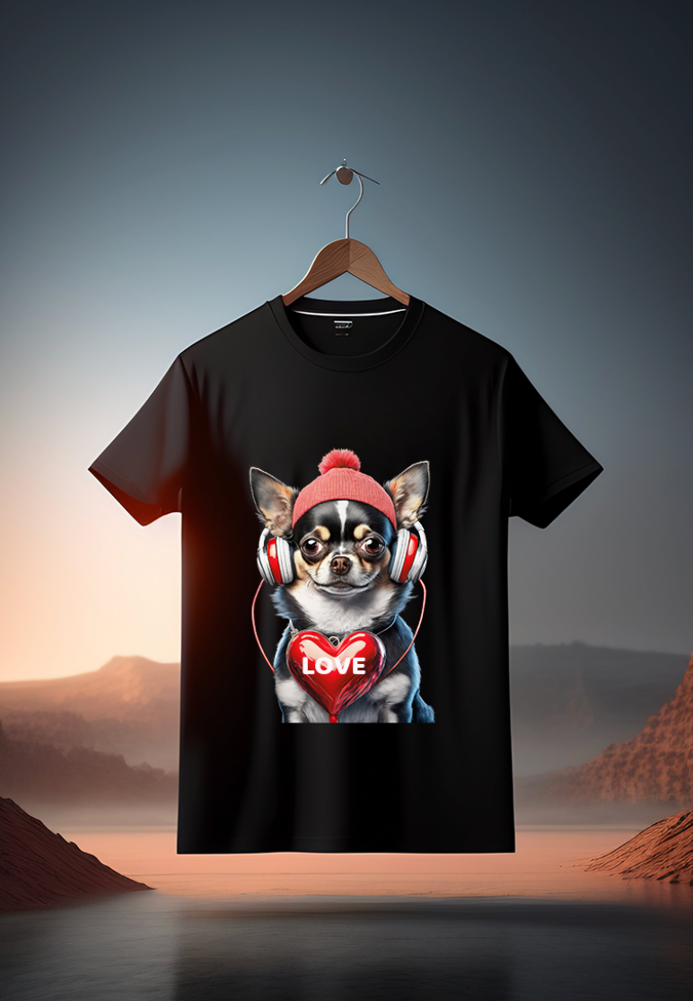 Chihuahua Love Art Exclusive T-Shirts | Grooveman Music