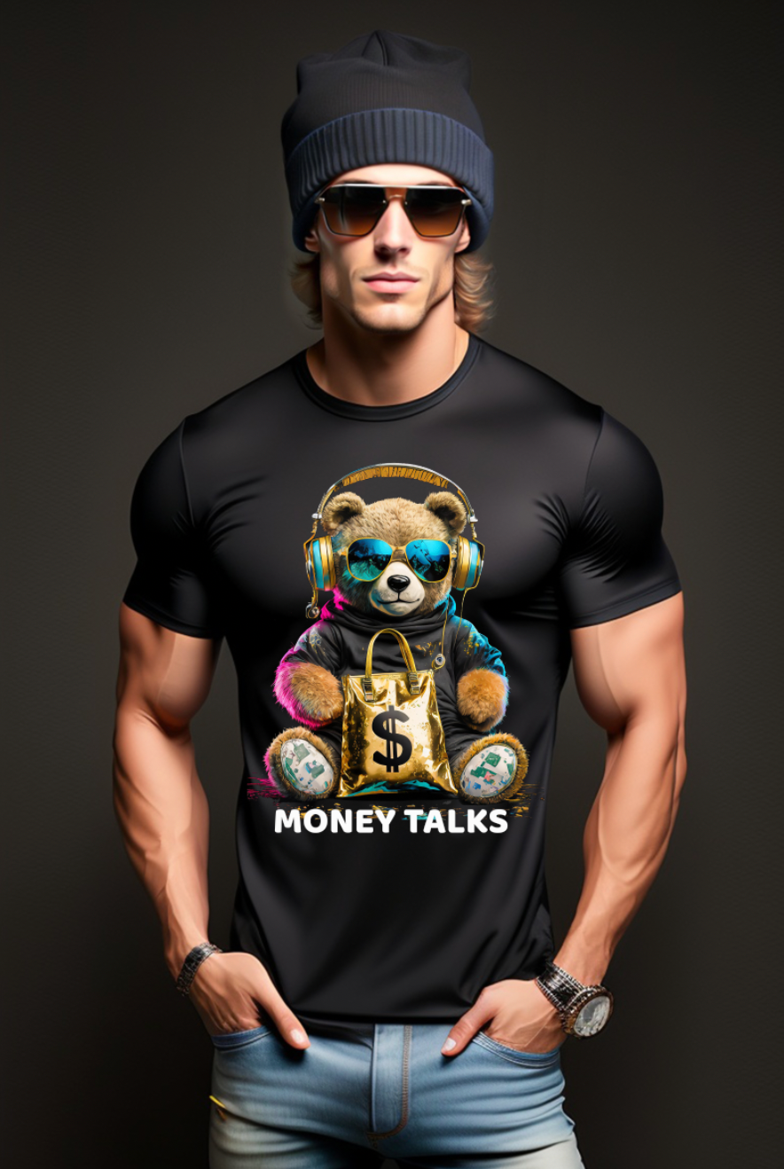 Teddy Money Talks Art Exclusive T-Shirts | Grooveman Music