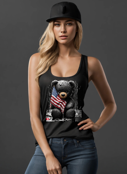 Teddy Flag Amerikano TM Art Exclusive Tank Top | Grooveman Music