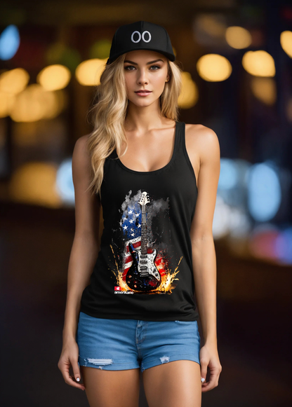 Guitar Flag Amerikano TM Art Exclusive Tank Top | Grooveman Music