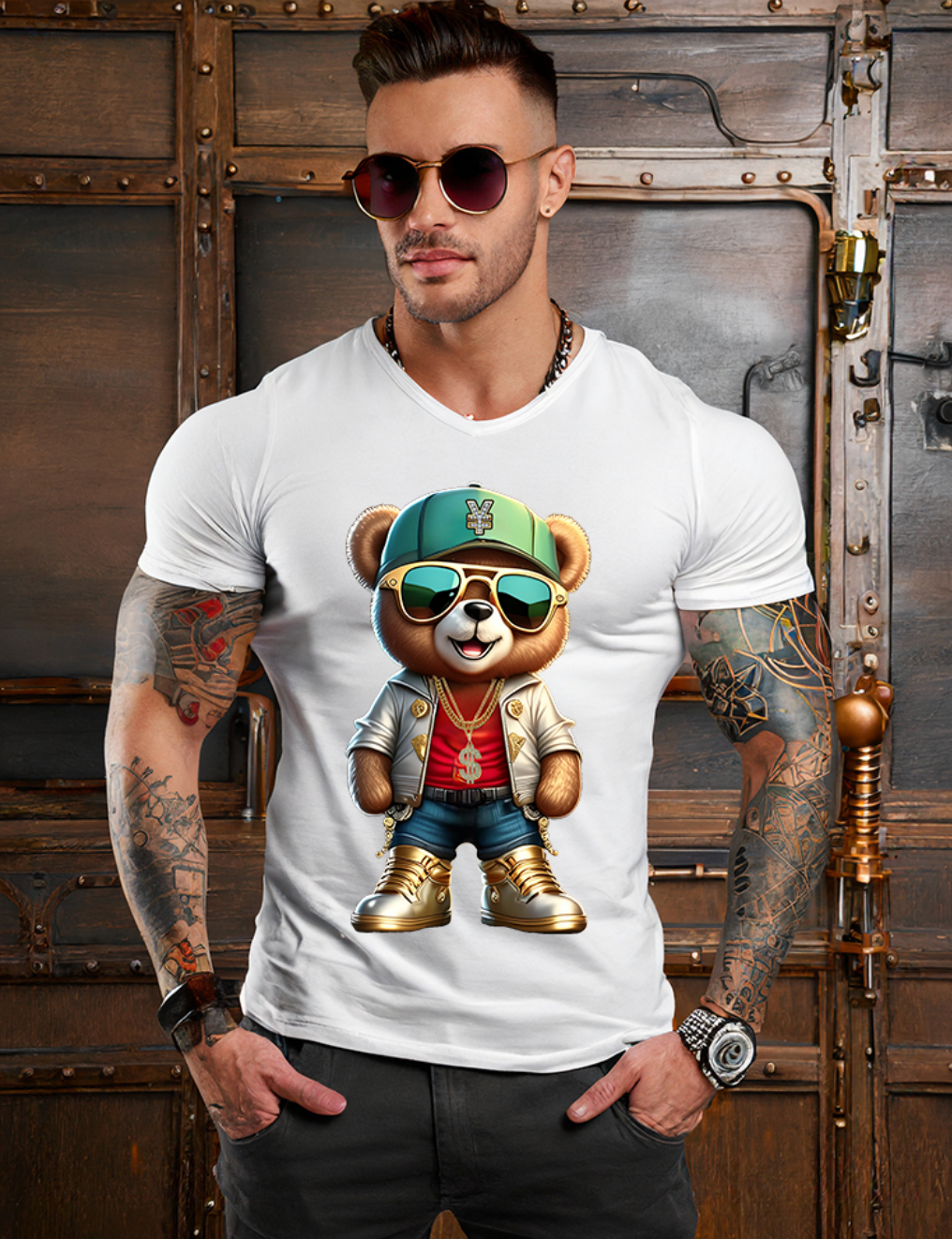 Teddy Money Necklace Art Exclusive T-Shirts | Grooveman Music