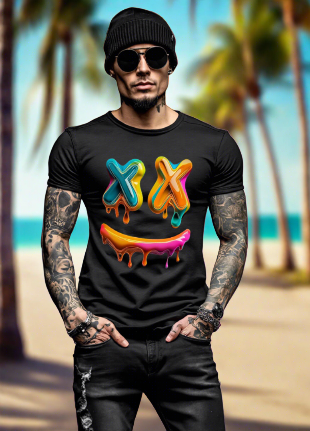 Happy Face Art Exclusive T-Shirts | Grooveman Music