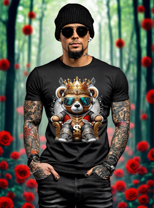 Teddy King Red Art Exclusive T-Shirts | Grooveman Music