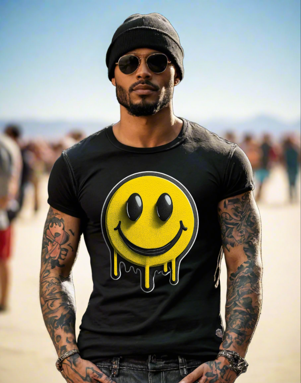 Smile Melted Art Exclusive T-Shirts | Grooveman Music