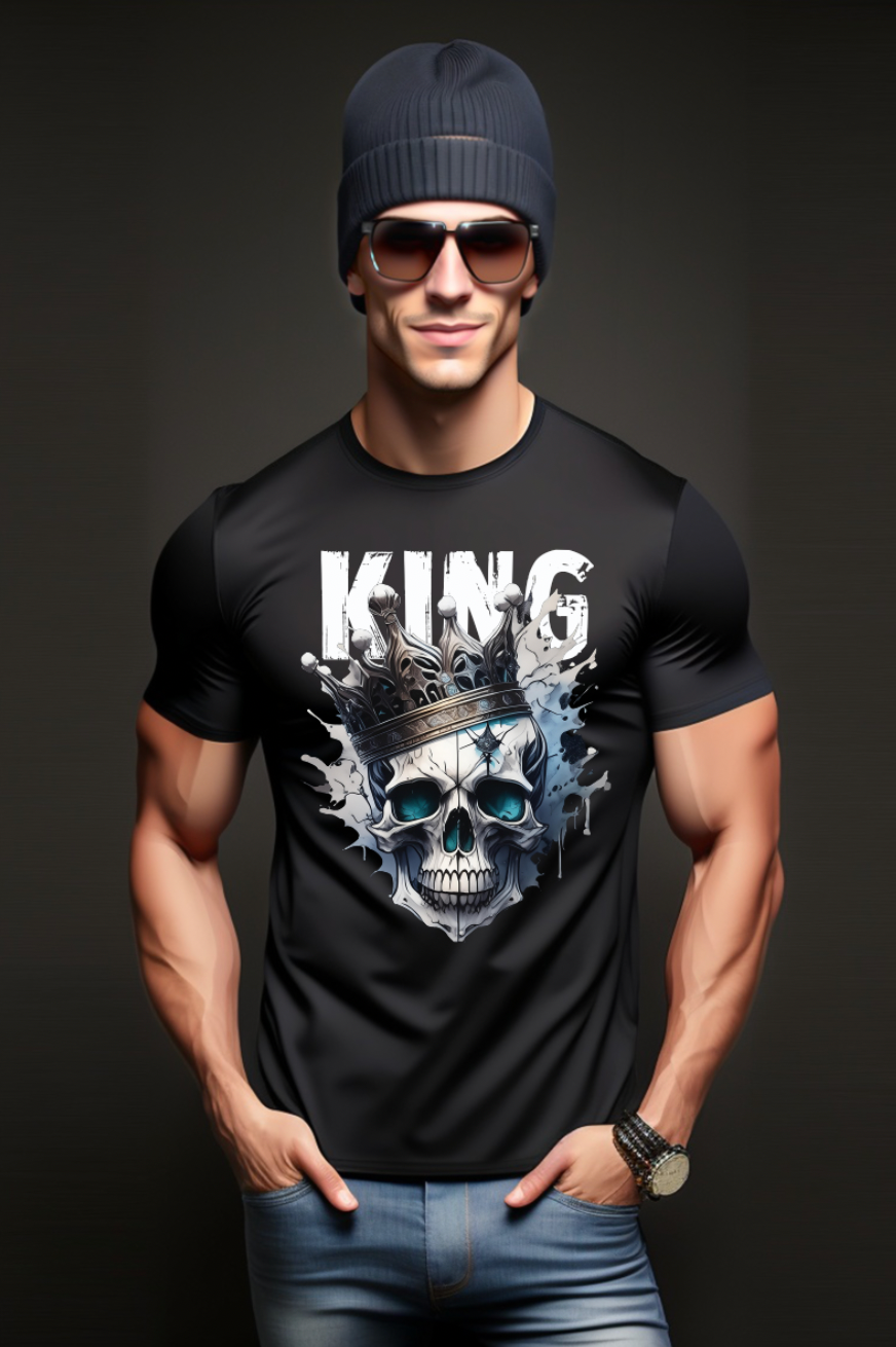 Skull King Art Exclusive T-Shirts | Grooveman Music