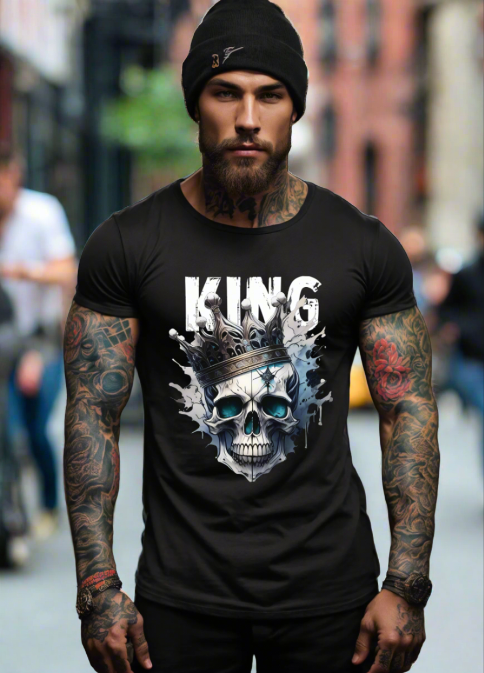 Skull King Art Exclusive T-Shirts | Grooveman Music