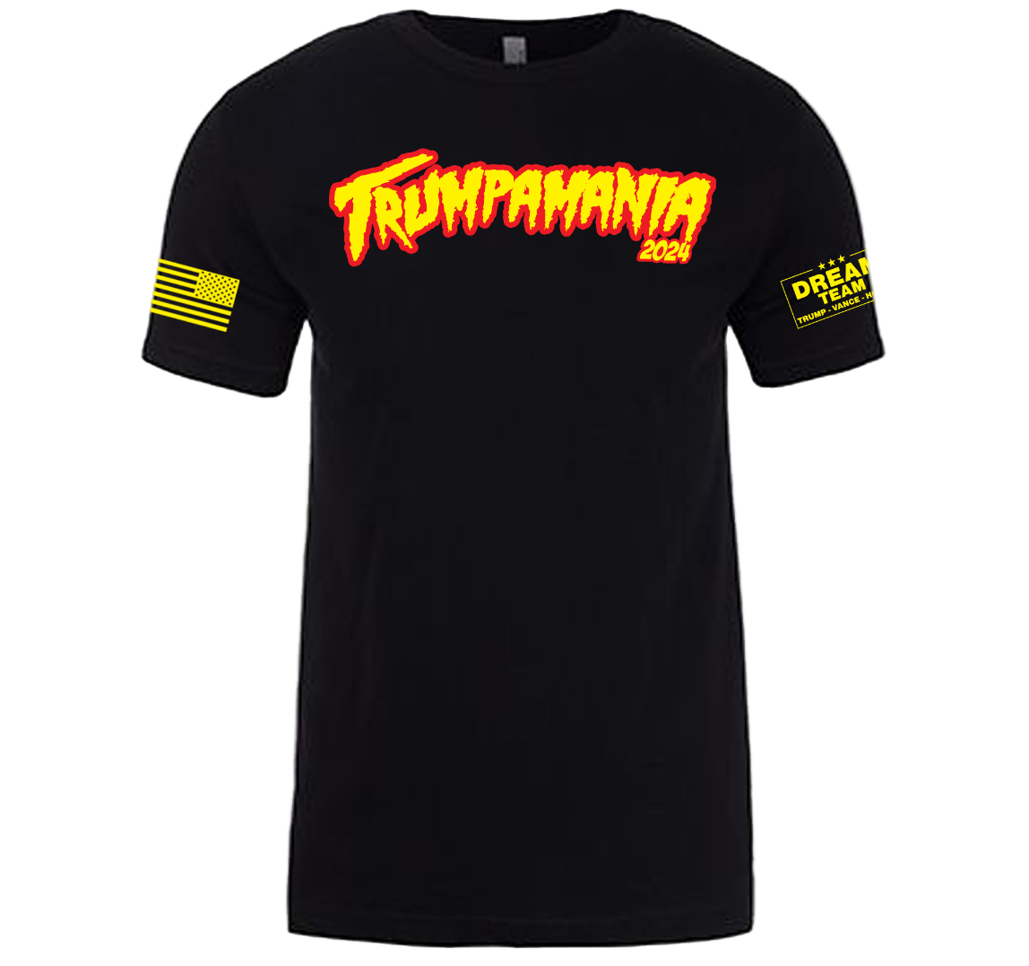 Black Trumpamania Adult T-Shirt