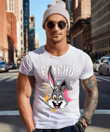 Bunny Psycho Art Exclusive T-Shirts | Grooveman Music TM