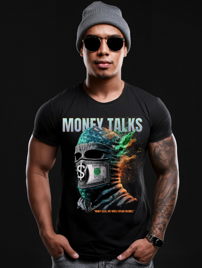 Ski Mask Money Talks Art Exclusive T-Shirts | Grooveman Music TM