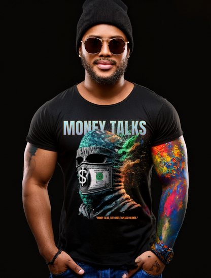 Ski Mask Money Talks Art Exclusive T-Shirts | Grooveman Music TM