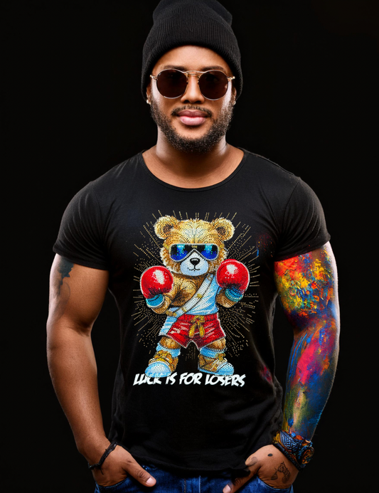 Rhinestones T Shirt Teddy Boxing Exclusive | Grooveman Music TM