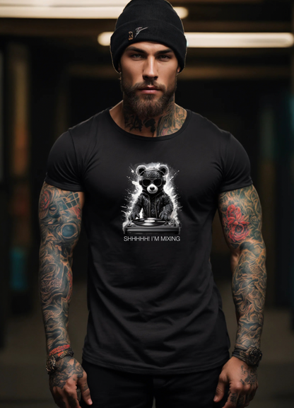 Teddy Black Shhhh! I'm Mixing Black Collection Art Exclusive T-Shirts | GM Trademark