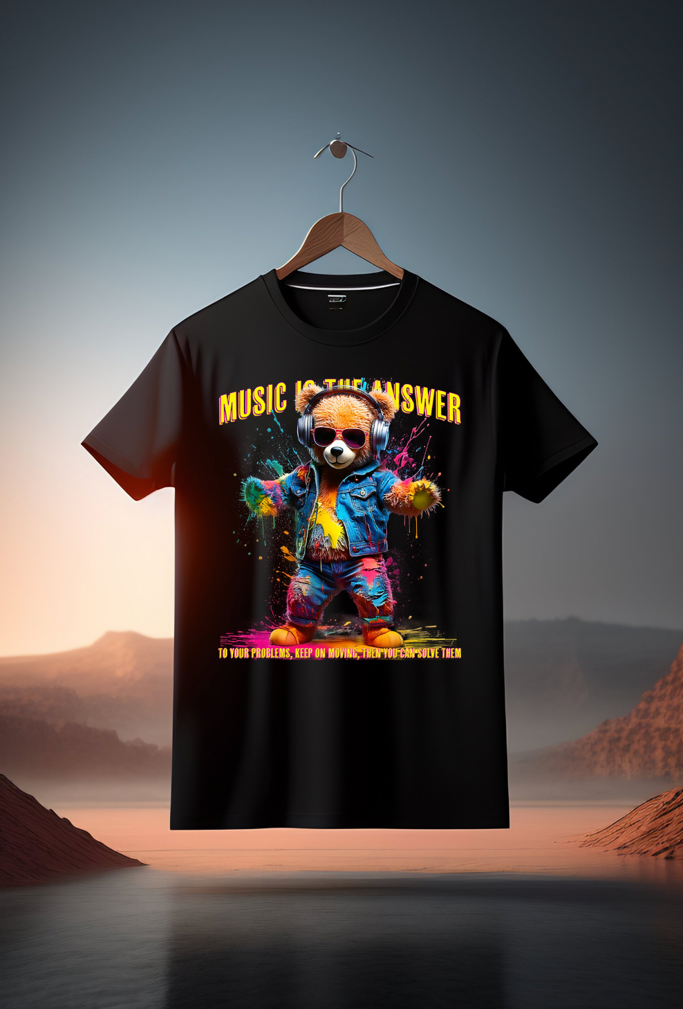 Teddy Music is the Answer Art T-Shirts | GM Trademark