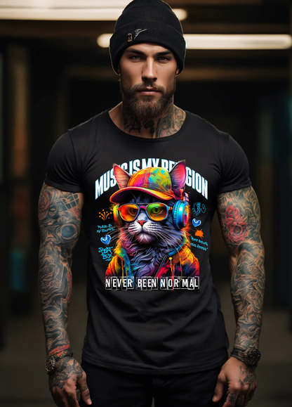 Cat Never Been Normal Art T-Shirts | GM Trademark