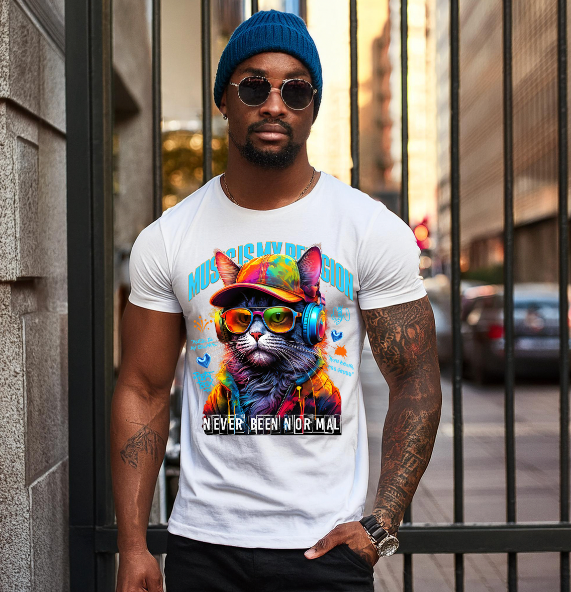 Cat Never Been Normal Art T-Shirts | GM Trademark