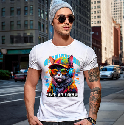 Cat Never Been Normal Art T-Shirts | GM Trademark