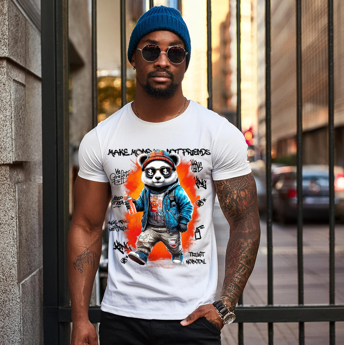 Panda Make Money Art T-Shirts | GM Trademark