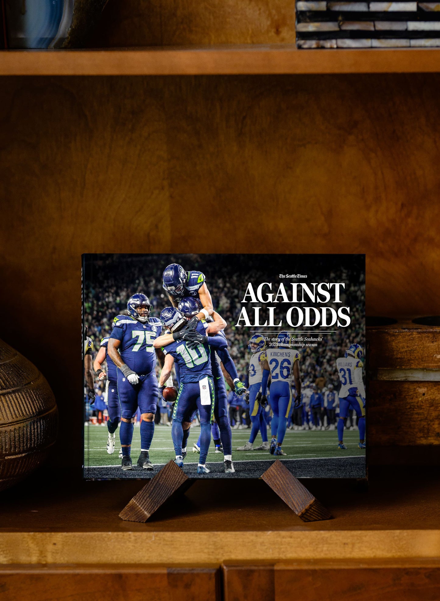 AGAINST ALL ODDS: The story of the Seattle Seahawks’ 2025 championship season Book - PREORDER ships 03/27/2026