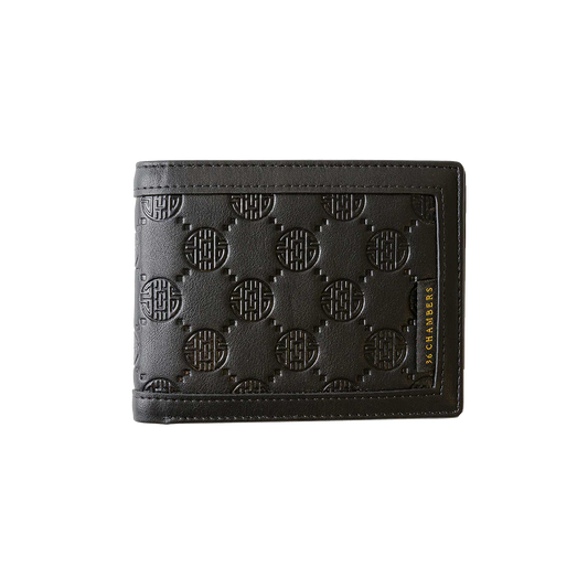 Wu-Tang Clan Officially Licensed 36 Seal Bifold Wallet Black